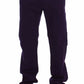 Purple Cotton Stretch Slim Chinos