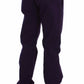 Purple Cotton Stretch Slim Chinos