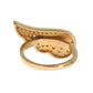 Glamorous Gold Plated Crystal Ring