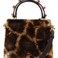 Elegant Giraffe Pattern Welcome Bag with Gold Accents