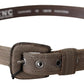 Elegant Brown Leather Waist Belt