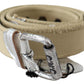 Elegant Beige Cotton Fashion Belt