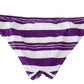 Chic Striped Bikini Bottom - Effortless Poolside Glamour