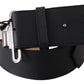 Chic Leather Adjustable Black Belt