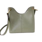 Joan Large Perforated Suede Leather Slouchy Messenger Handbag (Army Green)