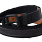 Chic Black Leather Waist Belt