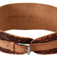 Elegant Brown Leather Fashion Belt