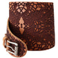 Elegant Brown Leather Fashion Belt