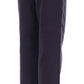 Chic Cropped Blue Pants - Exquisite Craftsmanship