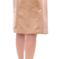 Elegant Silk Pleated Knee-Length Skirt