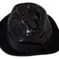 Elegant Black Sequin Fedora Hat