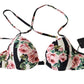 Elegant Rose Print Bikini Top