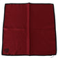 Elegant Red Silk Square Handkerchief