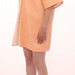 Chic Pink Silk-Blend Short Sleeve Coat