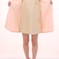 Chic Pink Silk-Blend Short Sleeve Coat