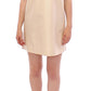 Elegant Beige Shift Sleeveless Dress