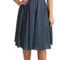 Polka Dot Sleeveless A-Line Dress