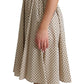 Elegant Polka Dot Sleeveless A-Line Dress