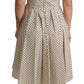 Elegant Polka Dot Sleeveless A-Line Dress