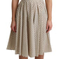 Elegant Polka Dot Sleeveless A-Line Dress