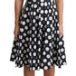 Polka Dot Sleeveless A-Line Dress