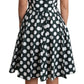 Chic Polka Dot A-line Sleeveless Dress