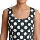 Chic Polka Dot A-line Sleeveless Dress