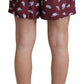 Maroon Elegance Men's Swimming Trunks