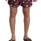 Maroon Elegance Men's Swimming Trunks