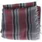 Elegant Multicolor Striped Wool Scarf