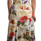 Elegant One-Shoulder Floral Silk Maxi Dress