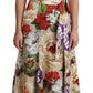 Elegant One-Shoulder Floral Silk Maxi Dress