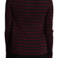 Elegant Striped Viscose Cardigan