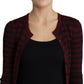 Elegant Striped Viscose Cardigan