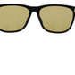 Chic Black Acetate Sunglasses with Yellow Lenses