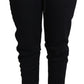 Elegant Black Jogger Trousers with Iconic Logo