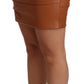 High Waist Chic Leather Skirt