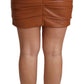 High Waist Chic Leather Skirt