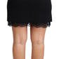 Elegant High-Waist Lace Mini Skirt