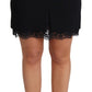 Elegant High-Waist Lace Mini Skirt