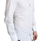 Elegant White Cotton Dress Shirt