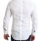 Elegant White Cotton Dress Shirt