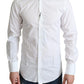 Elegant White Cotton Dress Shirt