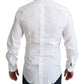 Elegant White Cotton Dress Shirt