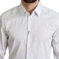 Elegant Striped Gold Dress Shirt