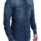 Elegant Denim Long Sleeve Casual Shirt