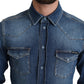 Elegant Denim Long Sleeve Casual Shirt