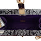 Gray Resin Dolce Box Clutch with Gold Details