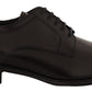 Elegant Black Leather Formal Derby Shoes