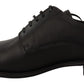 Elegant Black Leather Derby Shoes